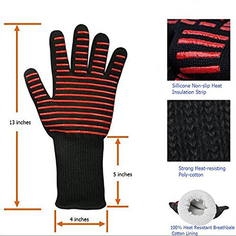 High-Temperature Resistance BBQ Gloves - WolfKingsElite